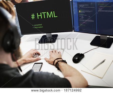 Web Design Coding Program Content Graphic
