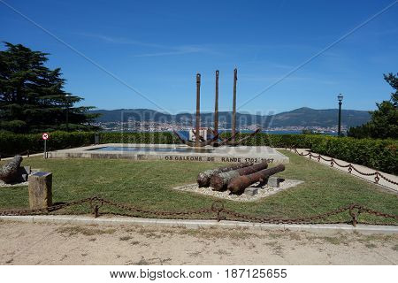 Galeons du Rande monument image in Vigo, Spain