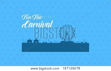 Vector flat for carnival background collection stock