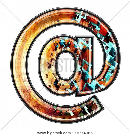 เครื่อง 3d grungy อนาคต