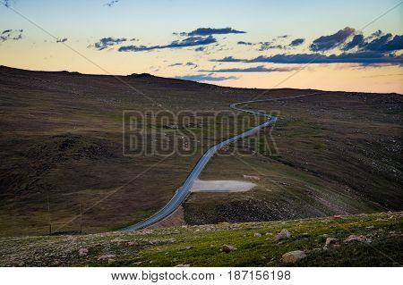 Highway 212 On Beartooth Pass, Montana