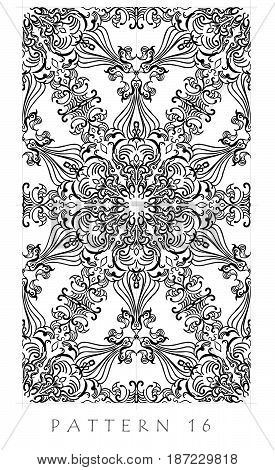 Ornamental pattern design inspired from mandala and classic vegetation pattern.