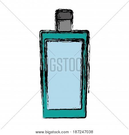 fragance bottle icon over white background. vector illustration