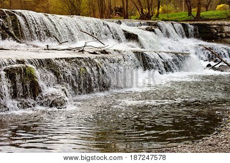 The Waterfall in Bad Blankenburg Thuringia in thuringia