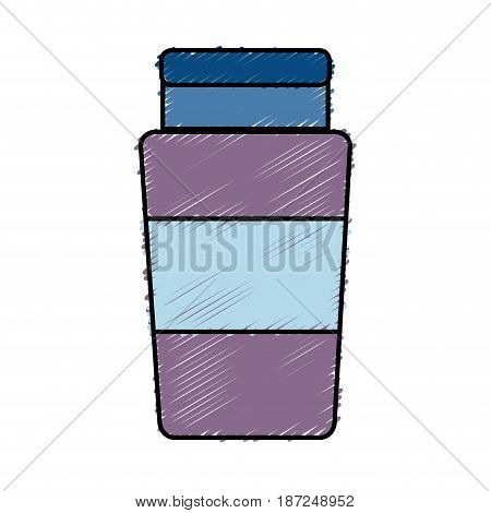 fragance bottle icon over white background. vector illustration