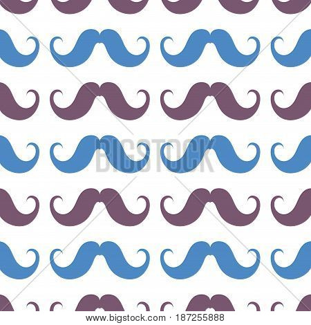man mustahe and attractive fashion background, vector illustration