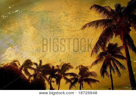grunge de paradis tropical