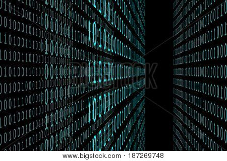 Cyan Color Binary Code