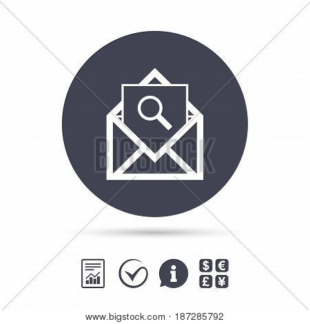 Mail Search Icon Vector Photo Free Trial Stock Mail Search Icon Vector Photo Free