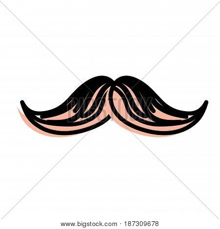 man mustahe and attractive fashion design, vector illustration