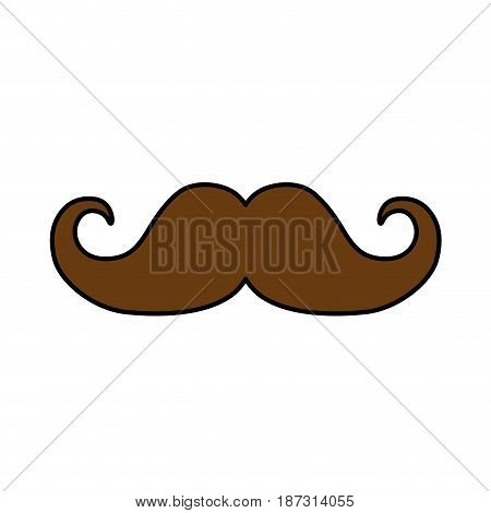 man mustahe and attractive fashion design, vector illustration