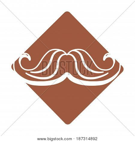 label man mustahe and attractive fashion design, vector illustration