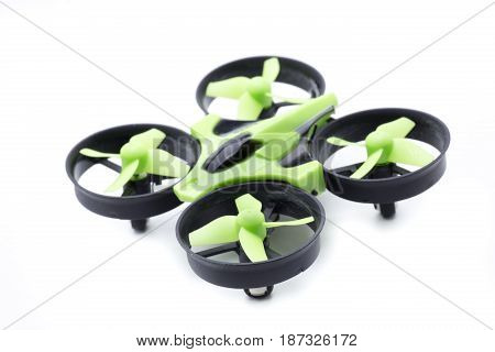a green Small multicopters to fly indoors