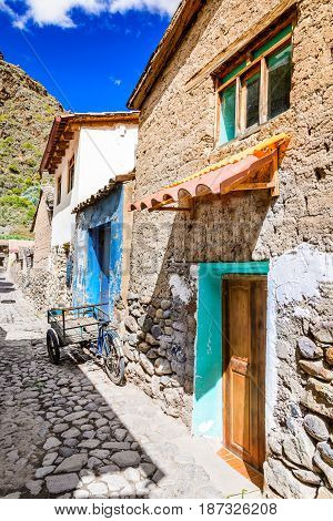 Ollantaytambo Peru - Town and an Inca archaeological site in southern Peru South America.