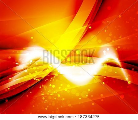 Shiny wave, magic light efffect abstract background