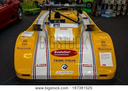 STUTTGART GERMANY - MARCH 04 2017: Sports car Lucchini Sport Prototipo 1989. Europe's greatest classic car exhibition 