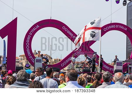 Alghero Italy - May 05 2017: Giro d'Italia opening day stage