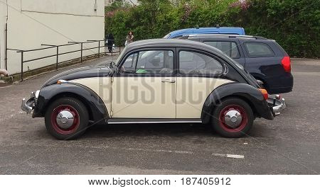 Black And Off White Volkswagen Beetle Car In Prague