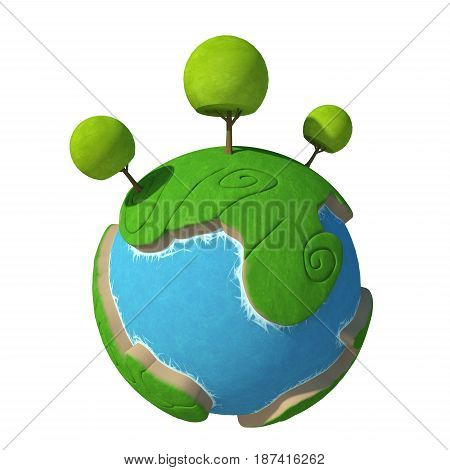 Planet Cartoon 3D ( version 04 )
