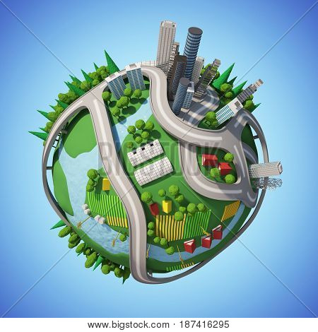 Planet City 3D ( version 01 )