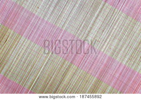 Background of bamboo mat plate, Colorful pattern, Bamboo texture, Blank space of bamboo mat, Japanese bamboo mat