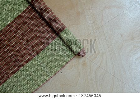 Bamboo mat plate, Colorful pattern, Bamboo texture, Blank space of bamboo mat, Japanese Bamboo plate