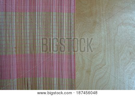 Background of bamboo mat plate, Colorful pattern, Bamboo texture, Blank space of bamboo mat, Japanese bamboo mat