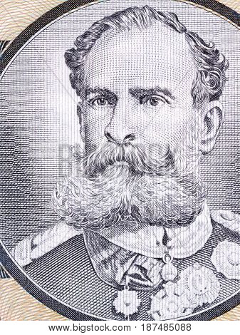 Deodoro da Fonseca portrait from Brazilian money