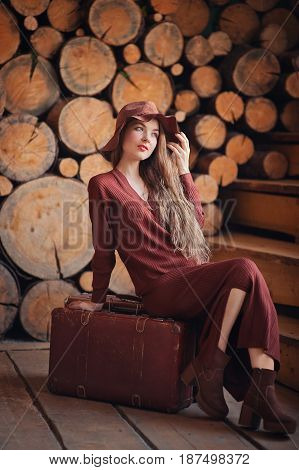 Studio portrait of a beautiful young girl