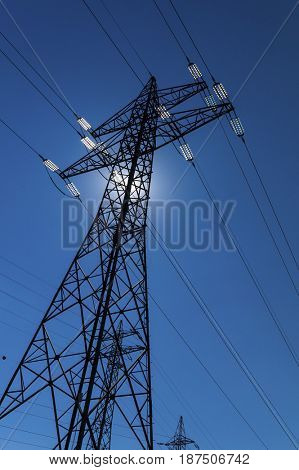 pylon against the light