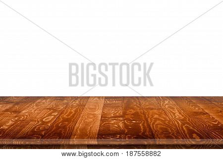Rustic wooden table perspective. Large dinner empty wooden table perspective. Wooden table texture background. Wooden table perspective worktop. Empty wooden table perspective for product placement montage. Wooden table perspective. Wooden table surface.