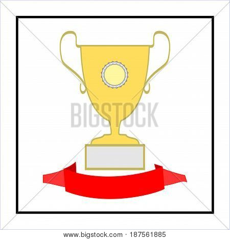 Cup Ribbon Reward. Vector & Photo (Free Trial) | Bigstock