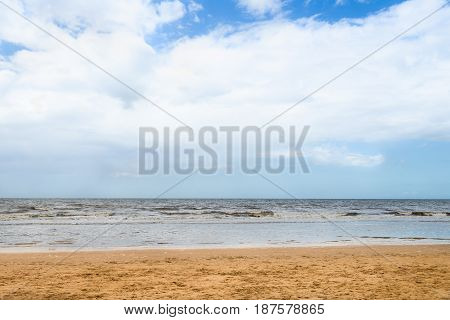 Formby Beach  Near Liverpool On A Sunny Day