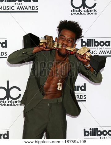 LAS VEGAS - MAY 21:  Desiigner, Sidney Royel Selby III at the 2017 Billboard Awards Press Room at the T-Mobile Arena on May 21, 2017 in Las Vegas, NV
