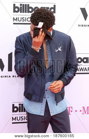 LAS VEGAS - MAY 21:  Jussie Smollett at the 2017 Billboard Music Awards - Arrivals at the T-Mobile Arena on May 21, 2017 in Las Vegas, NV