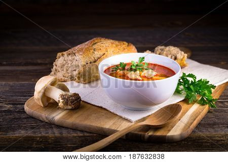 Fresh Mushroom Soup From Calocybe