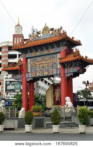 Chinatown Gate Yoawarach In Bangkok