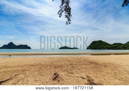 Ao Manao Beach in Prachuap Khiri Khan Province of ThailandBeaches and tropical sea