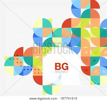  modern elegant circle banner. template background for workflow layout, diagram, number options or web design