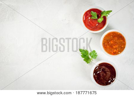 Three Kinds Of Red Tomato Sauce