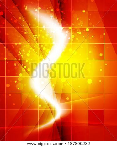 Shiny wave, magic light efffect abstract background