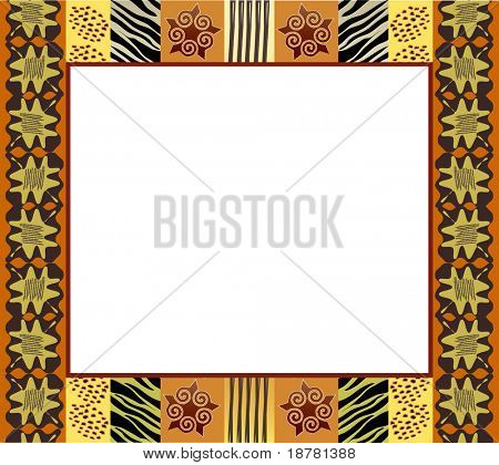 Text Frame African Vector Illustration Vector & Photo (Free Trial) | Bigstock