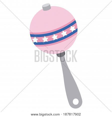 maraca instrument brazilian music percussion vector illustration
