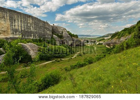 Cave City in the Cherkez-Kermen Valley, Crimea
