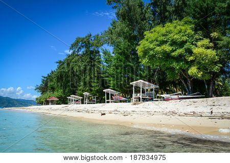 Seascape Of Gili Islands In Indonesia