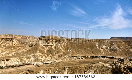 Canyon Ein Avdat In Negev Desert