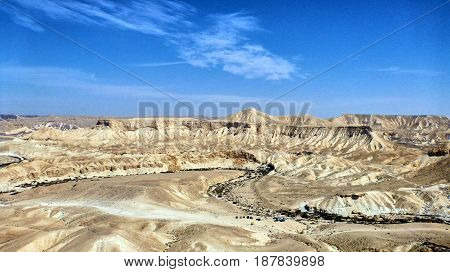 Canyon Ein Avdat In Negev Desert