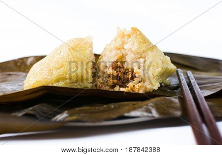 Zongzi, Traditional Chinese Food Usually Prepared For Dragon Boat Festival
