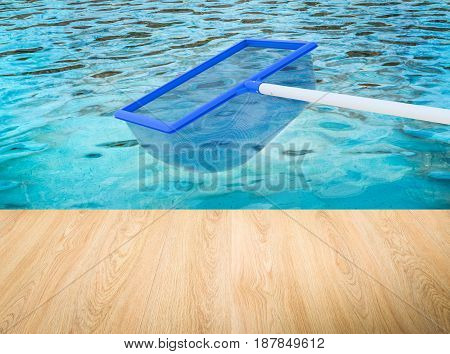 Landing Net Or Fishing Net With Pool