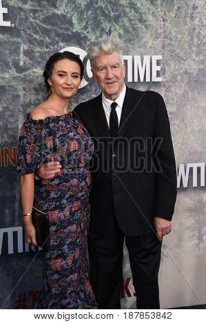 LOS ANGELES - MAY 19:  David Lynch and Emily Stofle arrives for the premiere of 